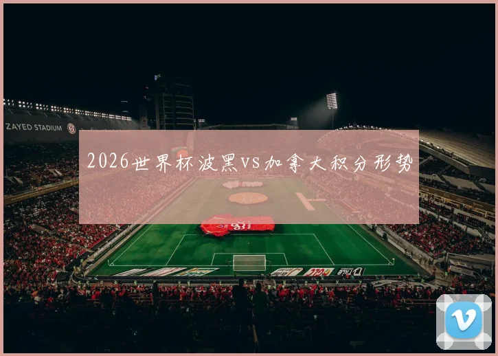 2026世界杯波黑vs加拿大积分形势